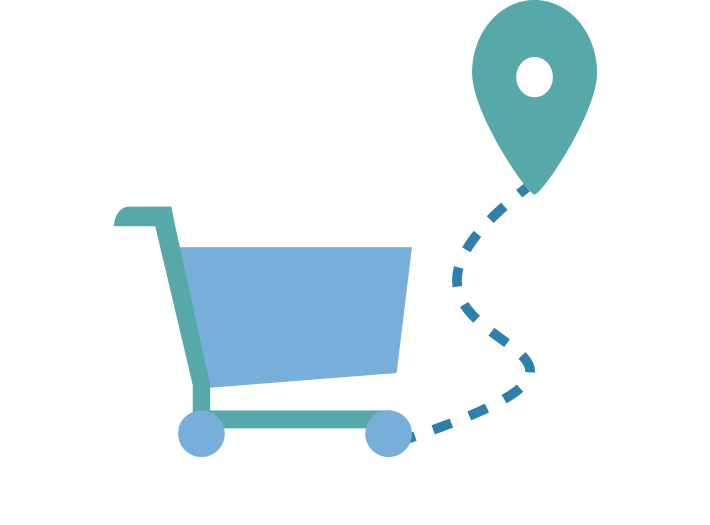 Illustration of the web-to-store concept